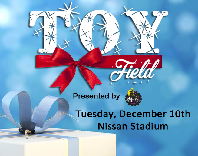 Toy Field Presented by Planet Fitness is Tuesday, December 10th!